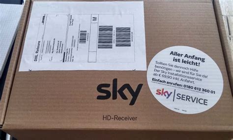 sky receiver retoure.